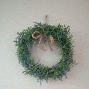 14" Faux  Lavender  Wreath/Corona